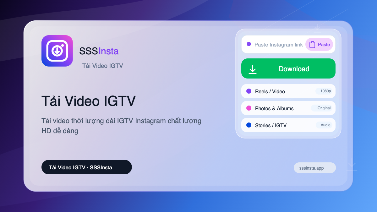 Tải Video IGTV
